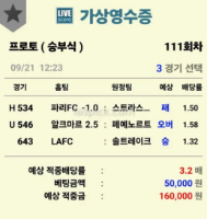 9월 21일 축구 3장 공유합니다.