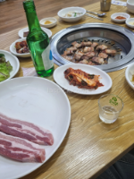 삼겹에 소주한잔