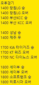 야구 2연승 후 3연승 도전 가봅니다