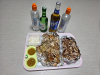 야간퇴근후 한잔했습니다
