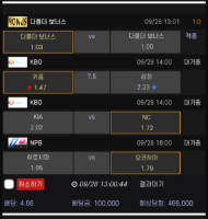 부주력 - 오후야구
