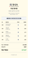 저녁 축구 5경기 분석