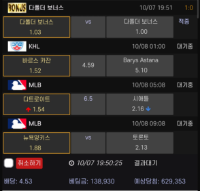 10/08 하키 + 믈브 메인픽